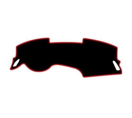 Armaturenbrett-Abdeckmatte Für Hyundai Für Sonata DN8 2020-2023 Anti-uv Dashboard Abdeckung Sonnenschutzdach Matte Pad Dashmat Schützen Teppich Dashboard Cover Pad(Black(Red Edge) LHD) von SRQORT