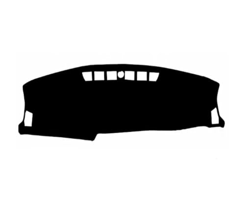 Armaturenbrett-Abdeckmatte Für Kia Für Seltos SP2 2019-2024 Anti-Uv-Dashmat Armaturenbrett Sonnenschutzdach Teppich Zubehör Abdeckung Matte Dashboard Cover Pad(Black(Black Edge) RHD) von SRQORT