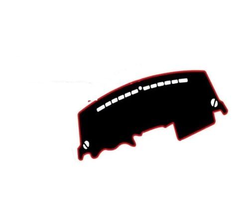 Armaturenbrett-Abdeckmatte Für Kia Für Sportage 3 2010-2015-Armaturenbrett-Abdeckungen Vermeiden Sie Lichtpad Sonnenschutz Anti-UV-Teppiche Mattenzubehör Dashboard Cover Pad(Black(Red Edge)LHD) von SRQORT