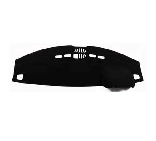 Armaturenbrett-Abdeckmatte Für Land Für Rover Für Range Für Sport L320 2006-2009 FÜR Discovery 3 4 Armaturenbrett-Abdeckungsmatte Sonnenschutzdach Teppich Dashboard Cover Pad(Black(Black Edge)RHD) von SRQORT