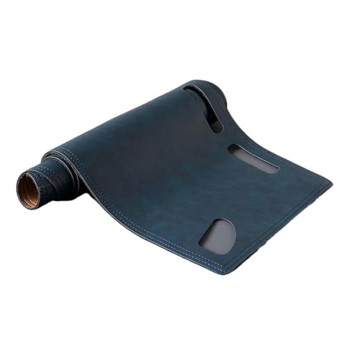 Armaturenbrett-Abdeckmatte Für Mercedes Für Benz E-Klasse W212 E-Klasse E200 E250 Armaturenbrettabdeckung Brettmatte Teppichunterlage Sonnenschutz Retro Lederkissen Dashboard Cover Pad(Blau,RHD) von SRQORT