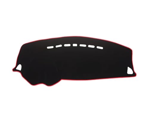 Armaturenbrett-Abdeckmatte Für Mitsubishi Für Lancer EX Für Ralliart Für EVO X Für Galant Fortis 2008-2017 Dashmat Armaturenbrett Abdeckung Matte Teppich Dashboard Cover Pad(Black(Red Edge)LHD) von SRQORT