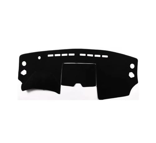 Armaturenbrett-Abdeckmatte Für Nissan Für X-Trail T31 2008-2013 Anti-UV-Armaturenbrettabdeckung Dashmat-Matte Pad Auto-Styling Sonnenblende Kissen Teppich Dashboard Cover Pad(Black(Black Edge)LHD) von SRQORT