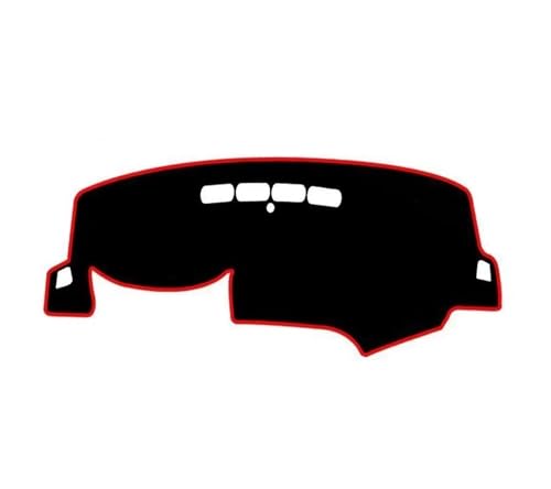 Armaturenbrett-Abdeckmatte Für Peugeot 308 308SW 308GTI T9 2014-2020 Dashmat Sonnenschutz Schutz Teppich Anti-Uv Zubehör Dashboard Abdeckung Dash Matte Dashboard Cover Pad(Black(Red Edge) RHD) von SRQORT