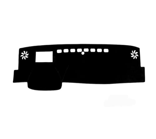 Armaturenbrett-Abdeckmatte Für Toyota Für Camry XV70 2018-2024 Zubehör Auto Dashboard Abdeckung Matte Pad Anti-Uv Dashmat Sonnenschirm Teppich Dashboard Cover Pad(LHD With HUDBlack(Black Edge)) von SRQORT