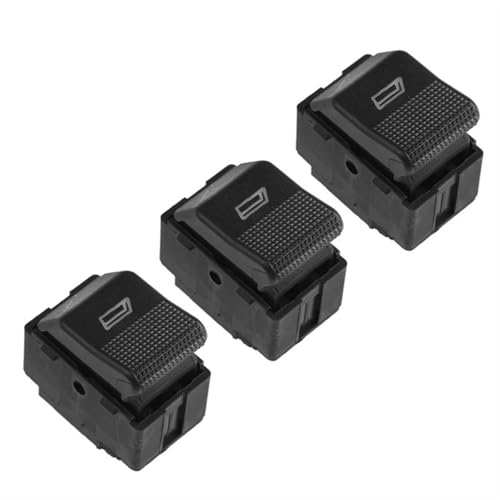 Auto Fensterschalter 6X0959855B Fenster Schalter Einzigen Steuer Taste 6N2 6X 0 959 855B Für VW Für POLO FLIEßHECK Power Fensterschalter(3 pcs) von SRQORT