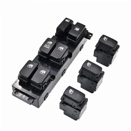 Auto Fensterschalter Für Hyundai Für Santa Für Fe CM 93570-2B000S4 371491-110 2007-2011 Vorne Links Master Power Fenster Schalter Control Taste Power Fensterschalter(AUTO DOWN set) von SRQORT
