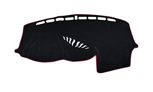 Dashboard Cover Auto Armaturenbrett Abdeckung Matte Pad Für Ford Für Focus 3 Für MK3 2012-2018 Instrumentenplattform Schreibtisch Teppiche Armaturenbrettabdeckung(Linkslenker, rote Seite) von SRQORT