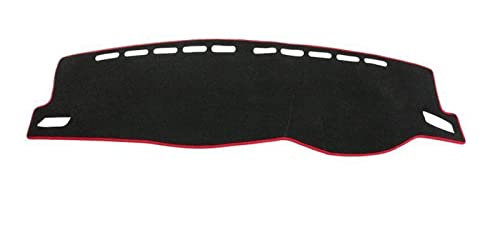 Dashboard Cover Auto Dashboard Abdeckung Matte Pad Instrument Plattform Teppich Für VW Für T-ROC Für T ROC Für TROC 2018 2019 2020 2021 2022 Armaturenbrettabdeckung(Red Side,RHD) von SRQORT