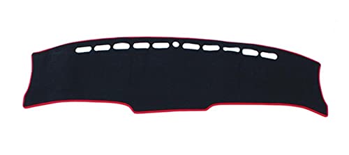 Dashboard Cover Auto Dashboard Matte Instrument Abdeckung Anti-Uv Matte Teppiche Sonnenschirm Vermeiden Licht Pad Für Tucson 2021 2022 Für NX4 Armaturenbrettabdeckung(Red Side,RHD) von SRQORT