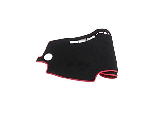Dashboard Cover Auto Dashboard Vermeiden Licht Pad Instrument Plattform Schreibtisch Abdeckung Matte Teppiche Trim Für Kia Für Rio 4 Für K2 2017-2020 Armaturenbrettabdeckung(Red Side,RHD) von SRQORT