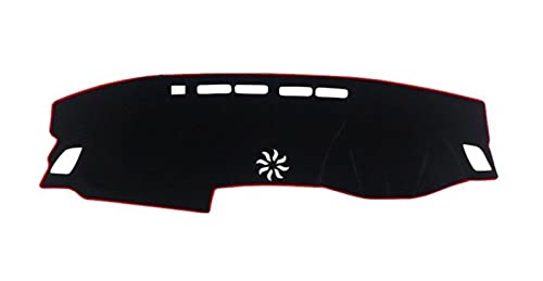 Dashboard Cover Für Accord 10th 2018 2019 2020 Auto Dashboard Abdeckung Anti-UV Sonnenschutz Instrument Plattform Schreibtisch Matte Teppiche Pad Armaturenbrettabdeckung(Red Side,RHD) von SRQORT