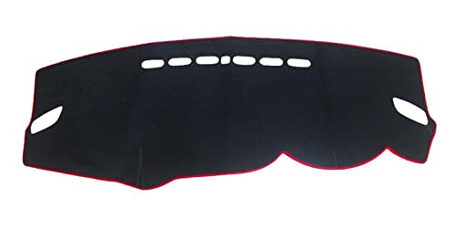 Dashboard Cover Für Mitsubishi Für Outlander 3 13-20 Auto Armaturenbrett Vermeiden Licht Pad Instrument Plattform Schreibtisch Abdeckung Matte Teppiche Armaturenbrettabdeckung(Rechtslenker, rote Seite von SRQORT