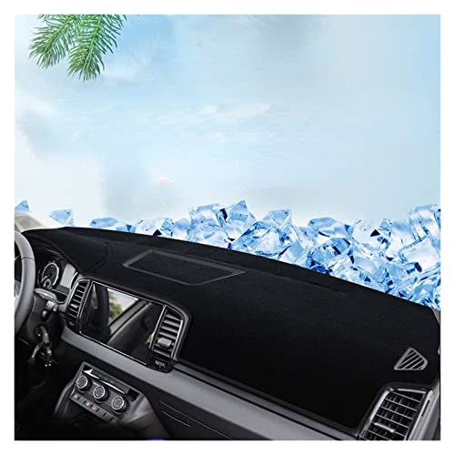 Dashboard Cover Für Skoda Für Karoq 2017-2022 Auto Dashboard Vermeiden Licht Pad Instrument Plattform Schreibtisch Abdeckung Matte Teppiche Borte Armaturenbrettabdeckung(Linkslenker, Schwarze Seite) von SRQORT