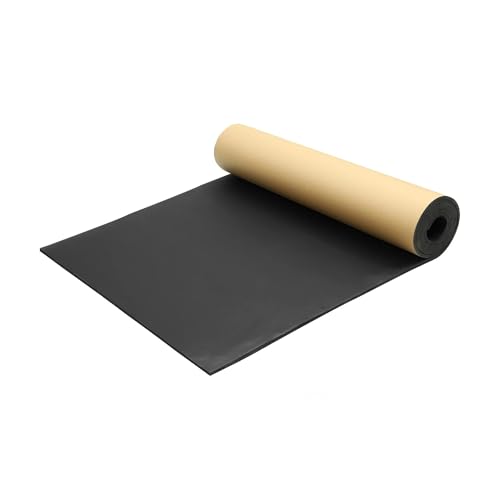 Matte Auto Dämmung 1 Rolle 300x50cm Auto Schalldämmmatte Akustikschaum Selbstklebende schwarze Wärmedämmmatte Fahrzeuginnenausstattung Zubehör(15mm) von SRQORT