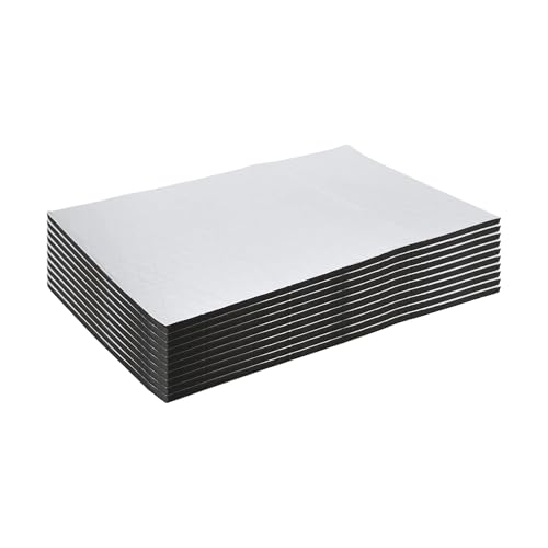 Matte Auto Dämmung 10 stücke 40x25cm Dicke 10mm Sound Trittschalldämmung Wärmedämmung Matte Auto Van Proofing Lärm Reduktion Wirkung(5MM) von SRQORT