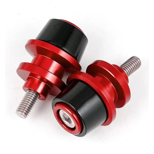 Motorrad Fallschutz Für Kawasaki Z900 RS SE Z650 Z800 Z1000SX ZX6R ZX10R Ninja 650 400 Motorrad CNC 8MM Schwinge Spulen Slider Stand Schraube Sturzpads Motorrad(Rot) von SRQORT