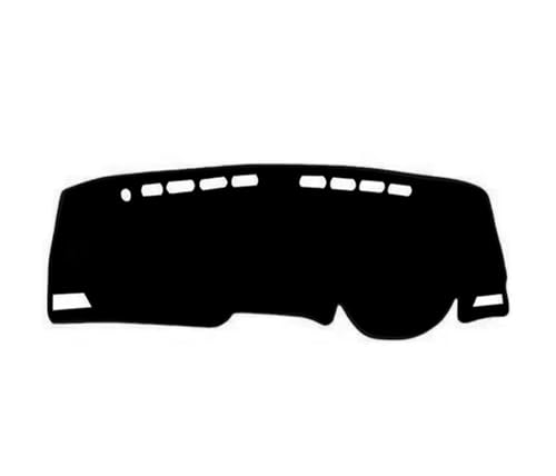 SRQORT Armaturenbrett-Abdeckmatte Für Baojun 510 2017-2023 Dashboard Abdeckung Matte Pad Anti-Uv Dashboard Sonnenschutzdach Teppich Auto Styling Dashboard Cover Pad(Black(Black Edge) RHD) von SRQORT