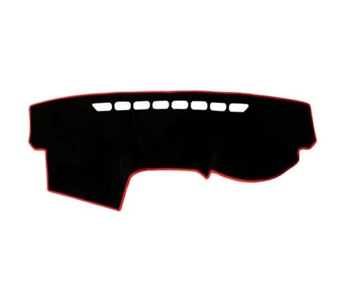 SRQORT Armaturenbrett-Abdeckmatte Für Chery Für Tiggo 2005-2010 Auto-Armaturenbrett-Abdeckung Sonnenschutzmatte Pad Anti-UV-Dashboard-Schutz-Teppich-Zubehör Dashboard Cover Pad(Black(Red Edge) LHD) von SRQORT