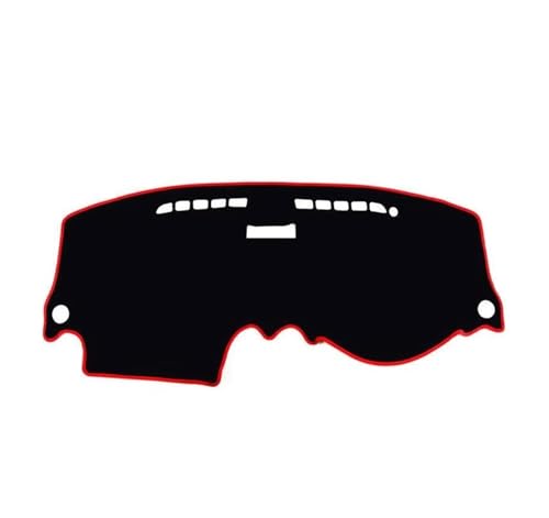 SRQORT Armaturenbrett-Abdeckmatte Für Chevy Für Aveo Für T200 2003-2011 Armaturenbrett Abdeckung Matte Pad Dash Sonnenschutzdach Teppich Teppich Zubehör Dashboard Cover Pad(Black(Red Edge) LHD) von SRQORT