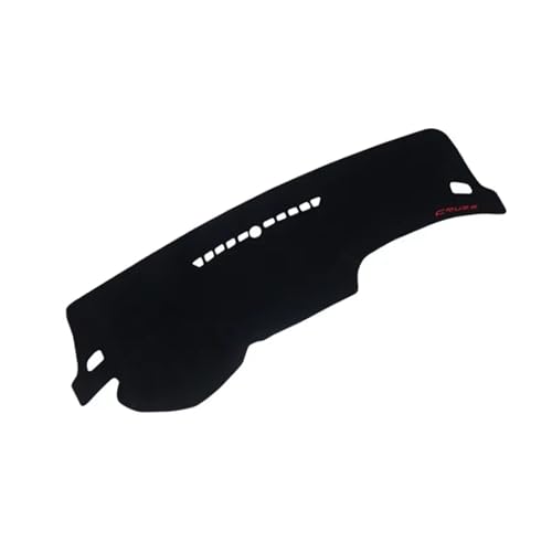 SRQORT Armaturenbrett-Abdeckmatte Für Chevy Für Cruze J300 Auto Armaturenbrett Abdeckung Matte Sonnenschutz Pad Instrument Panel Teppiche Borte 2009-2015 Dashboard Cover Pad(Black(Black Edge) LHD) von SRQORT
