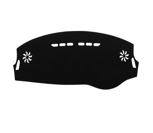 SRQORT Armaturenbrett-Abdeckmatte Für Citroen C-Elysee 2012-2018 Anti-uv Zubehör Dashmat Dashboard Abdeckung Matte Pad Sonnenschirm Teppich Dashboard Cover Pad(Black(Black Edge) RHD) von SRQORT