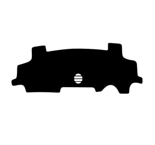 SRQORT Armaturenbrett-Abdeckmatte Für Citroen C1 2005-2014 Dashmat Center Konsole Teppich CushionCar Dashboard Abdeckung Dash Matte Dashboard Cover Pad(Black(Black Edge) RHD) von SRQORT