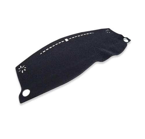 SRQORT Armaturenbrett-Abdeckmatte Für Fit Für Jazz 2001-2007 GD1 GD3 GD5 Dashmat Zubehör Sonnenschutz Schutzteppich Auto Armaturenbrettmatte Dashboard Cover Pad(RHD Black) von SRQORT