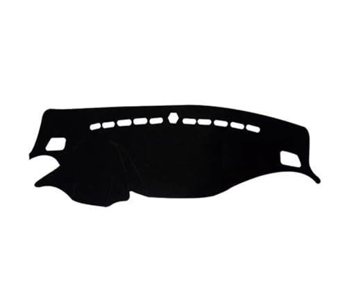 SRQORT Armaturenbrett-Abdeckmatte Für Hyundai Für Creta Für IX25 2014-2019 Dashboard Abdeckung Matte Pad Anti-Uv Dashmat Sonnenschirm Teppich Kissen Dashboard Cover Pad(Black(Black Edge) LHD) von SRQORT