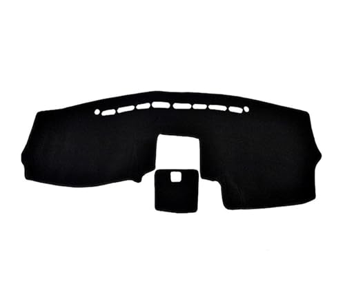 SRQORT Armaturenbrett-Abdeckmatte Für Hyundai Für Santa Fe 2007-2012 cm Dashmat Dashboard Abdeckung Pad Matte Sonnenschirm Schützen Kissen Teppich Dashboard Cover Pad(Black(Black Edge) LHD) von SRQORT