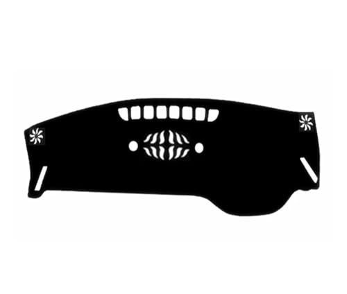 SRQORT Armaturenbrett-Abdeckmatte Für KIA Für Sorento MQ4 2021-2024 Armaturenbrett-Abdeckung, Matten-Pad Anti-UV-Dash-Sonnenschutz Schutzteppich Zubehör Dashboard Cover Pad(Black(Black Edge) RHD) von SRQORT