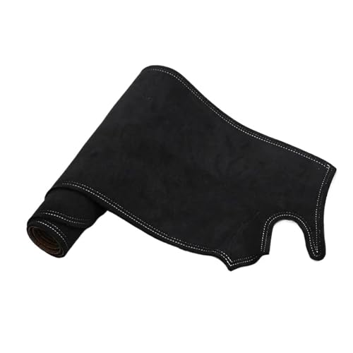 SRQORT Armaturenbrett-Abdeckmatte Für Maserati Quattroporte V M139 2004-2012 Wildleder Leder Dashmat Dash Matte Abdeckung Dashboard Pad Sonnenschirm Teppich Dashboard Cover Pad(Black White,LHD) von SRQORT