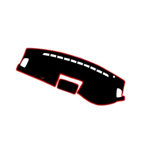 SRQORT Armaturenbrett-Abdeckmatte Für Mazda 6 2008-2013 GH Anti-Rutsch-Matte Armaturenbrett-Abdeckung Pad Sonnenschirm Dashmat Schützen Zubehör Dashboard Cover Pad(Black(Red Edge) RHD) von SRQORT