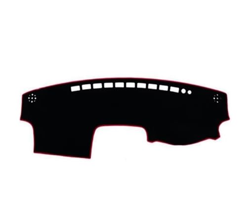 SRQORT Armaturenbrett-Abdeckmatte Für Toyota Für Camry XV30 2002-2006 Armaturenbrettabdeckung Matte Pad Sonnenschutzdach Teppich Anti-Uv-Zubehör Dashmat Dashboard Cover Pad(Black(Red Edge) LHD) von SRQORT