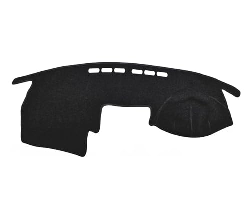 SRQORT Armaturenbrett-Abdeckmatte Für Toyota Für Mark X 2004-2009 Auto-Armaturenbrett-Abdeckung-Matte Anti-Glare-Sonnenschutz-Teppich Innenzubehör Dashboard Cover Pad(Black(Black Edge) RHD) von SRQORT