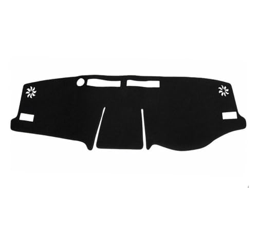 SRQORT Armaturenbrett-Abdeckmatte Für Toyota Für RAV4 RAV 4 XA50 2019-2024 Auto Dashboard Abdeckung Matte Pad Dashmat Sonnenschirm Teppich Kissen Zubehör Dashboard Cover Pad(Black(Black Edge) RHD) von SRQORT