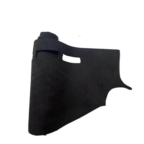 SRQORT Armaturenbrett-Abdeckmatte Für VW Für Golf 4 MK4 1997-2003 1J Wildleder Leder DashMat Dash Matte Abdeckung Dashboard Pad Sonnenschutz Teppich Zubehör Dashboard Cover Pad(Ful BlackRHD) von SRQORT