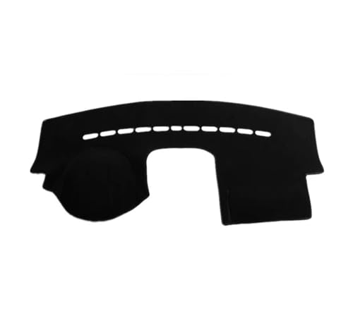 SRQORT Armaturenbrett-Abdeckmatte Für VW Für Polo Für MK4 2002-2009 Auto Armaturenbrett Abdeckung Pad Matte Dashmat Dash Schützen Teppich Kissen Zubehör Dashboard Cover Pad(Black(Black Edge) LHD) von SRQORT