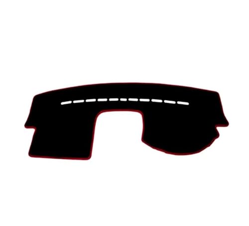 SRQORT Armaturenbrett-Abdeckmatte Für VW Für Polo Für MK4 2002-2009 Auto Armaturenbrett Abdeckung Pad Matte Dashmat Dash Schützen Teppich Kissen Zubehör Dashboard Cover Pad(Black(Red Edge) RHD) von SRQORT
