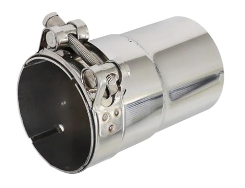 SRQORT Auto Endrohre Universelles Zubehör Edelstahl-Auspuffrohr-Reduzierer-Adapter Motorrad-Auspuffrohr Geschweißtes Rohr Endrohre & Endrohrteile(O.D 51MM-80MM) von SRQORT