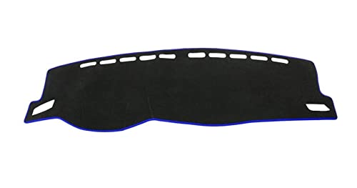 SRQORT Dashboard Cover Auto Dashboard Abdeckung Matte Pad Instrument Plattform Teppich Für VW Für T-ROC Für T ROC Für TROC 2018 2019 2020 2021 2022 Armaturenbrettabdeckung(Blue Side,LHD) von SRQORT