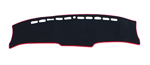 SRQORT Dashboard Cover Auto Dashboard Matte Instrument Abdeckung Anti-Uv Matte Teppiche Sonnenschirm Vermeiden Licht Pad Für Tucson 2021 2022 Für NX4 Armaturenbrettabdeckung(Red Side,LHD) von SRQORT
