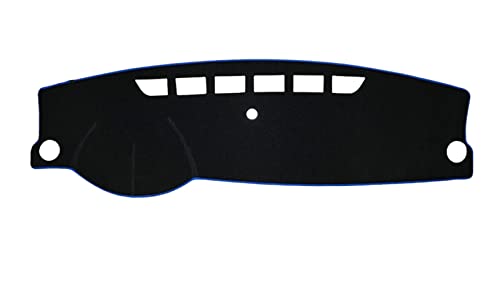 SRQORT Dashboard Cover Auto Dashboard Vermeiden Licht Pad Instrument Plattform Schreibtisch Abdeckung Matte Teppich Für Jetta Für A6 Für 5C6 Für MK6 2011-2018 Armaturenbrettabdeckung(Blue Side,LHD) von SRQORT