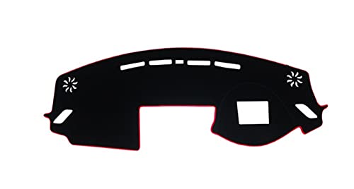 SRQORT Dashboard Cover Auto Dashboard Vermeiden Licht Pad Instrument Plattform Schreibtisch Abdeckung Matte Teppiche Für Eclipse Für Kreuz 2017 2018 2019 Armaturenbrettabdeckung(RHD Red) von SRQORT