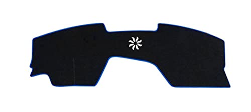 SRQORT Dashboard Cover Auto Dashboard Vermeiden Licht Pad Instrument Plattform Schreibtisch Abdeckung Matte Teppiche Trim Für Mazda 3 Für Axela 19-22 Anti-UV Armaturenbrettabdeckung(Blue Side,LHD) von SRQORT
