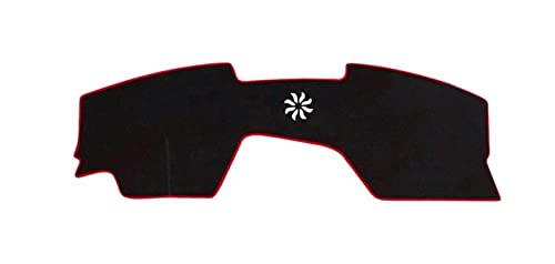 SRQORT Dashboard Cover Auto Dashboard Vermeiden Licht Pad Instrument Plattform Schreibtisch Abdeckung Matte Teppiche Trim Für Mazda 3 Für Axela 19-22 Anti-UV Armaturenbrettabdeckung(Red Side,LHD) von SRQORT