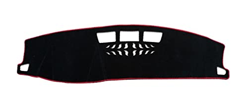 SRQORT Dashboard Cover Auto Dashboard Vermeiden Licht Pad Instrument Plattform Schreibtisch Abdeckung Matte Teppiche Trim Für Skoda Für Kodiaq 2017-2021 Armaturenbrettabdeckung(Red Side,LHD) von SRQORT