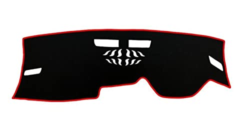 SRQORT Dashboard Cover Dashboard Vermeiden Licht Pad Instrument Plattform Schreibtisch Abdeckung Matte Für VW Für Golf 8 Für MK8 2020 2021 2022 2023 Armaturenbrettabdeckung(Red Side,RHD) von SRQORT