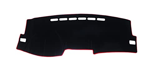 SRQORT Dashboard Cover Für Corolla Für E150 Für E180 2006-2018 Auto Dashboard Vermeiden Licht Pads Instrument Plattform Schreibtisch Abdeckung Matten Anti-Uv Armaturenbrettabdeckung(LHD 06-13 Red) von SRQORT