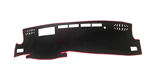 SRQORT Dashboard Cover Für Toyota Für Avalon 2019 2020 2021 2022 Auto Dashboard Abdeckung Matte Sonnenschutz Pad Instrument Panel Teppiche Anti-Uv Armaturenbrettabdeckung(LHD with HUD Red) von SRQORT